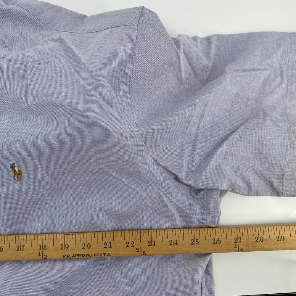 Polo Ralph Lauren Blake Shirt Mens XL Blue Oxford Short Sleeve Button Down - Picture 6 of 7